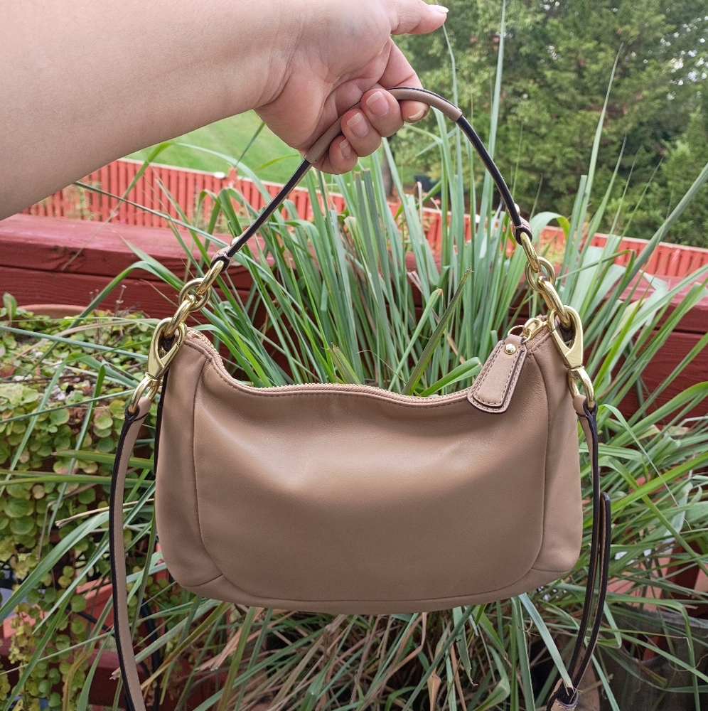 Coach Kirsten tan med leather shoulder bag - Picture 3 of 17
